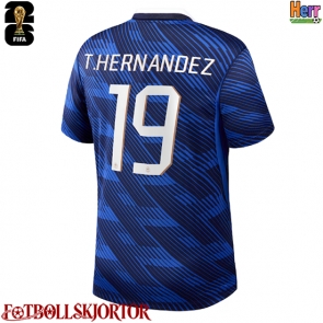 Frankrike Theo Hernandez #19 Hemmatröja VM 2026 Kortärmad
